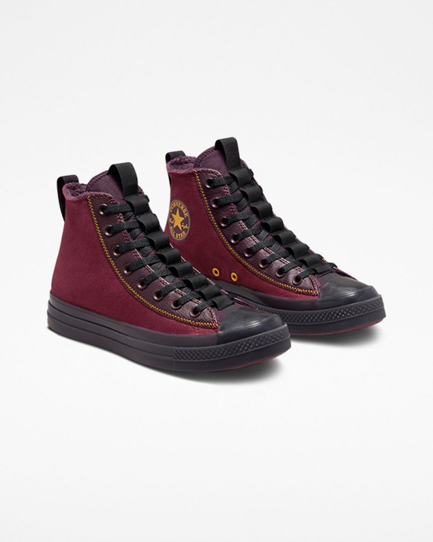 Women's Converse Chuck Taylor All Star CX Explore Counter Climate High Top Shoes Dark Red / Black Pink | AU 38E49D